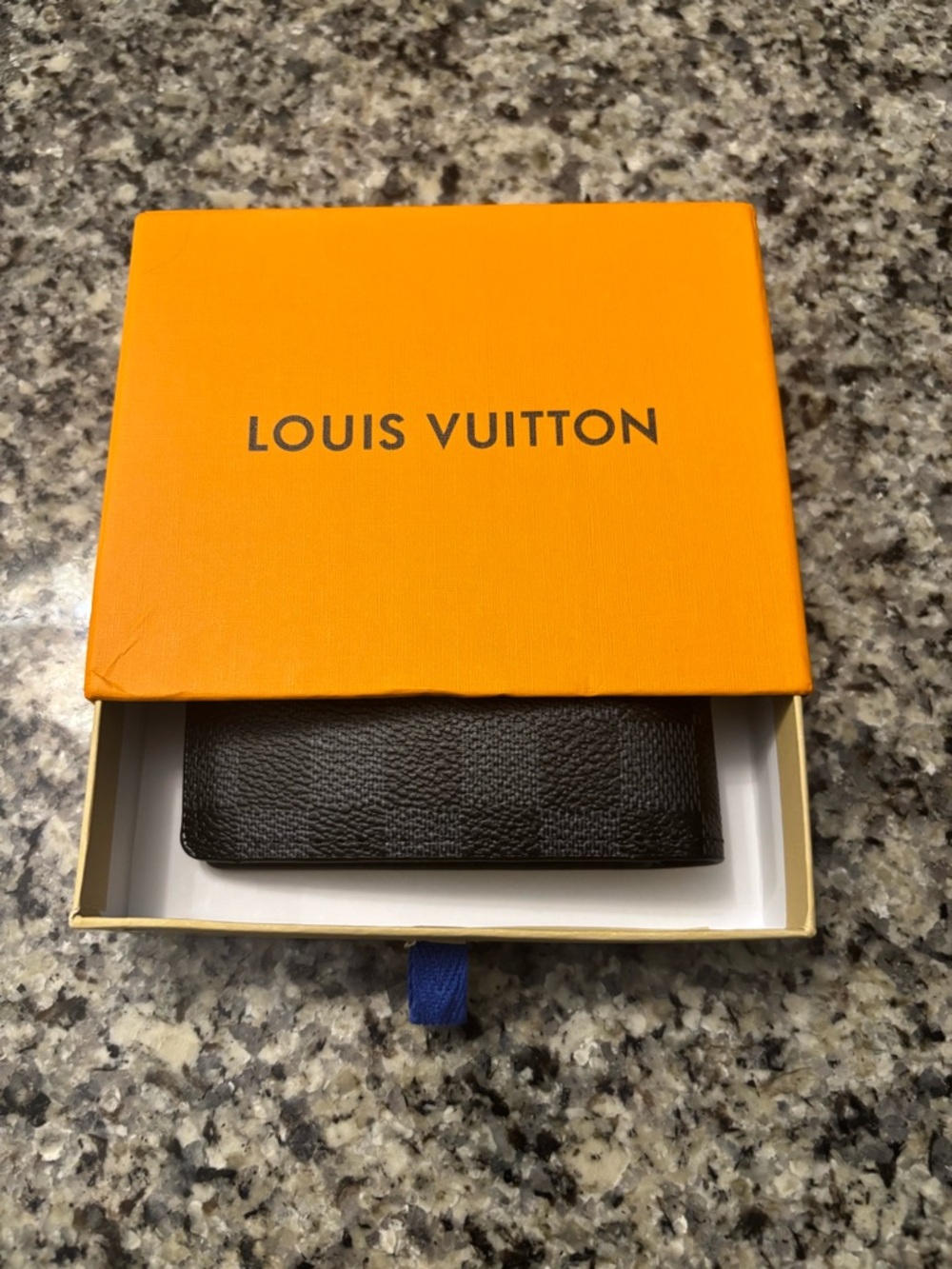Louis Vuitton Black Damier Graphite Canvas Wallet - Picture 2 of 4